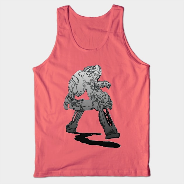 ROBOT DESTROYER Tank Top by SimonAdamo